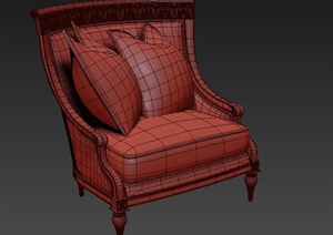 室内客厅单人沙发设计3DMAX模型