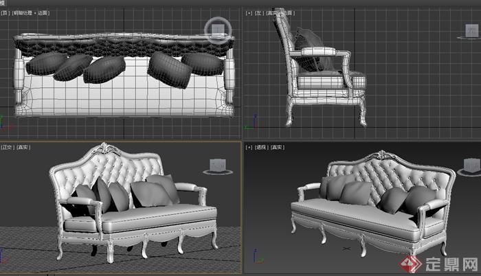 欧式室内沙发设计3DMAX模型(2)