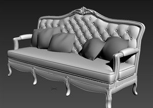 欧式室内沙发设计3DMAX模型