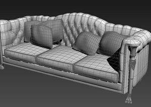 客厅多人沙发设计3dmax模型