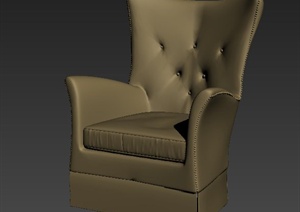 室内单人沙发设计3DMAX模型