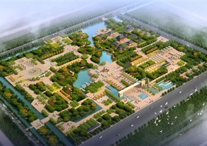 某中式龙兴公园景观规划设计JPG方案图