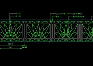 铁艺栏杆设计cad施工图（含方案）