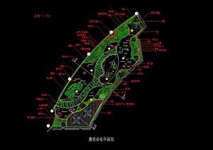 上海某会所屋顶景观绿化cad施工图