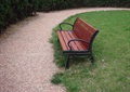 座椅,草坪,碎拼铺装,树池