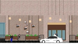 咖啡馆休闲空间设计SU(草图大师)精致设计模型