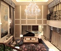 水晶吊灯,沙发,茶几,地毯,钢琴,客厅