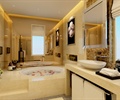 卫生间,洗手池,浴缸,装饰画,镜子