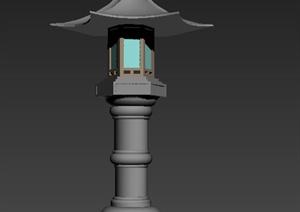 古典中式石灯设计3DMAX模型