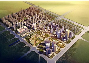 某地东部新城中央活力区修建性详细规JPG方案图