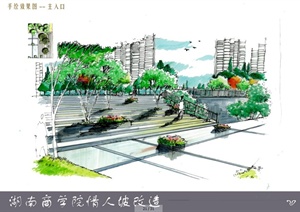 湖南商学院情人坡景观规划案例