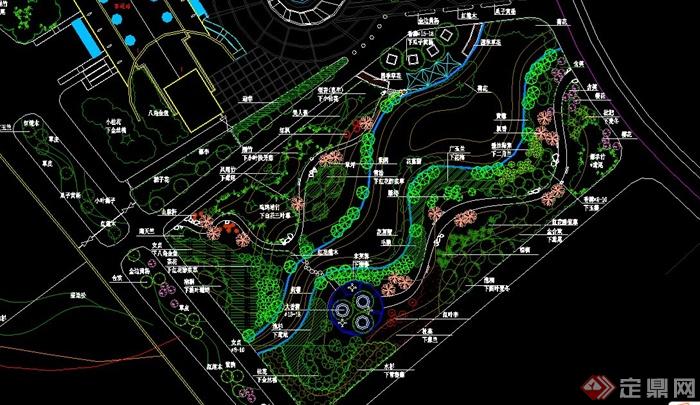 恒沙岛客运站园林景观设计植物配置图(2)