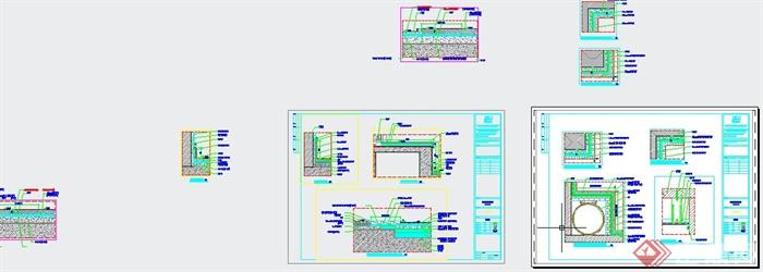 某混合风格住宅空间装修设计cad施工图(4)