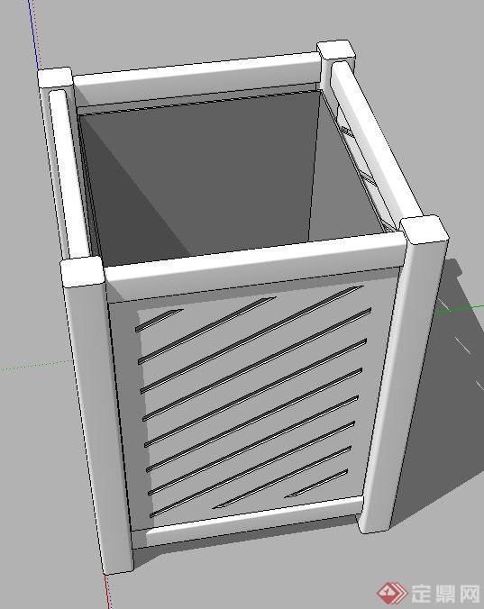 方形镂空花箱设计SU模型(2)