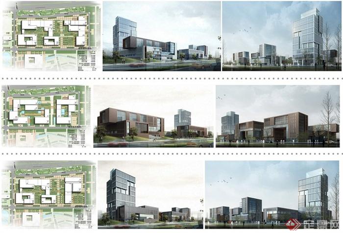 某软件产业园建筑与景观设计整套方案（CAD图+JPG图）(3)