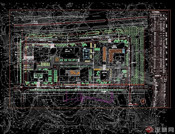 某软件产业园建筑与景观设计整套方案（CAD图+JPG图）(5)