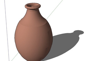 陶罐种植器皿SU(草图大师)模型