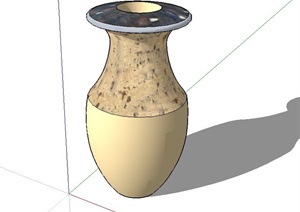 陶罐种植器皿设计SU(草图大师)模型