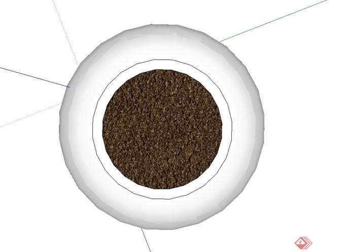 球形种植器皿设计su模型(3)