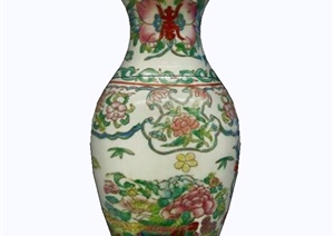 古典中式陶瓷花瓶设计SU(草图大师)模型