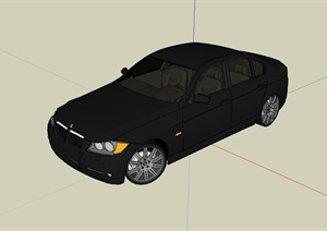 宝马BMW330i汽车SU(草图大师)模型