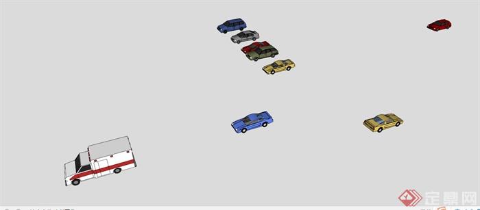 多种汽车组合SU模型(2)