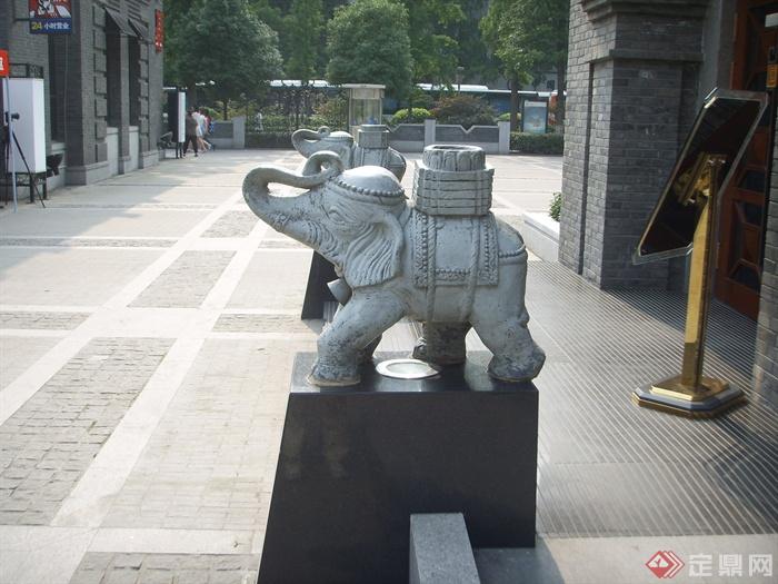 入口雕塑,小象雕塑,入口景观