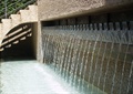 喷水景观,水池水景,喷水柱,水池壁