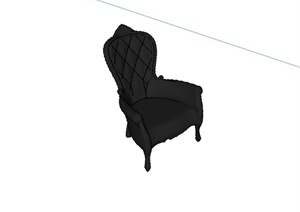 欧式创意椅子座椅设计SU(草图大师)模型