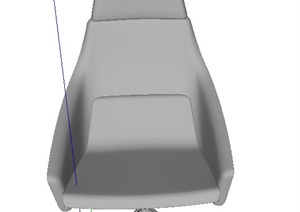 现代办公室内单人椅子设计SU(草图大师)模型