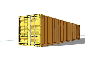 大型货车集装箱设计SU(草图大师)模型