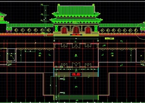 古典中式寺庙建筑设计CAD详图