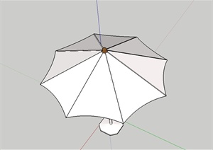 现代遮阳伞设计SU(草图大师)模型