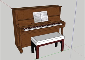 钢琴设计SU(草图大师)模型