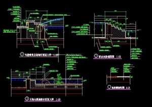 园林景观节点水景节点设计CAD详图