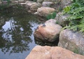 螃蟹雕塑,景石石头,水池水景