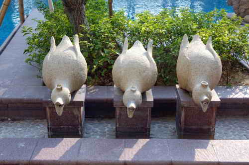 动物雕塑,抽象雕塑,树池