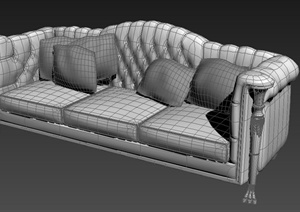 欧式风格室内沙发设计3dmax模型