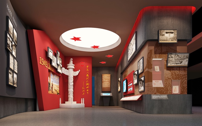 某红色革命展厅3D模型