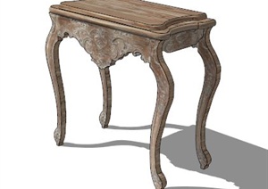 古典中式木雕花椅子SU(草图大师)模型