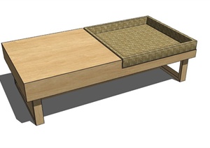某室内条凳设计SU(草图大师)模型