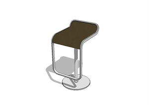 现代简约吧台座椅设计SU(草图大师)模型