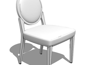 简欧风格座椅椅子SU(草图大师)模型