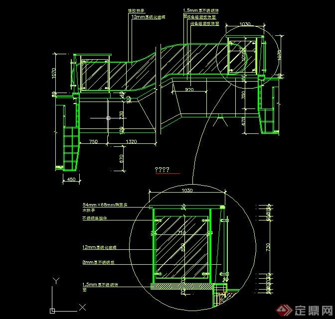室内楼梯设计cad施工详图(4)