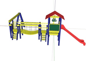 公园儿童游乐设施设计SU(草图大师)模型