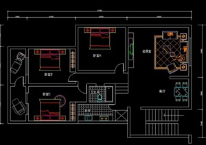 多款住宅空间装修设计CAD详图