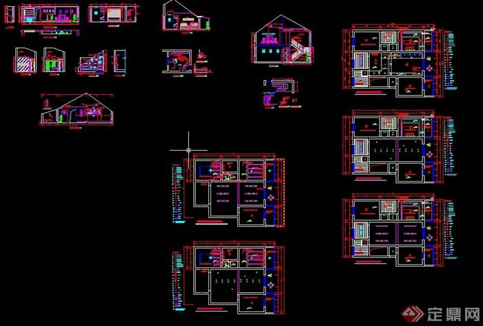 多款住宅空间装修设计CAD详图(2)