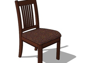 中式木质椅子SU(草图大师)模型