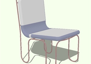 现代简易折叠椅子设计SU(草图大师)模型