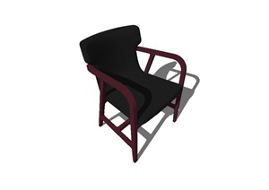 现代简约风格沙发座椅设计SU(草图大师)模型